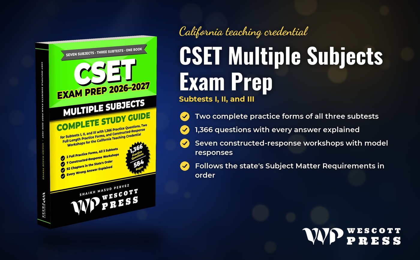 Seven subjects, three subtests, one book