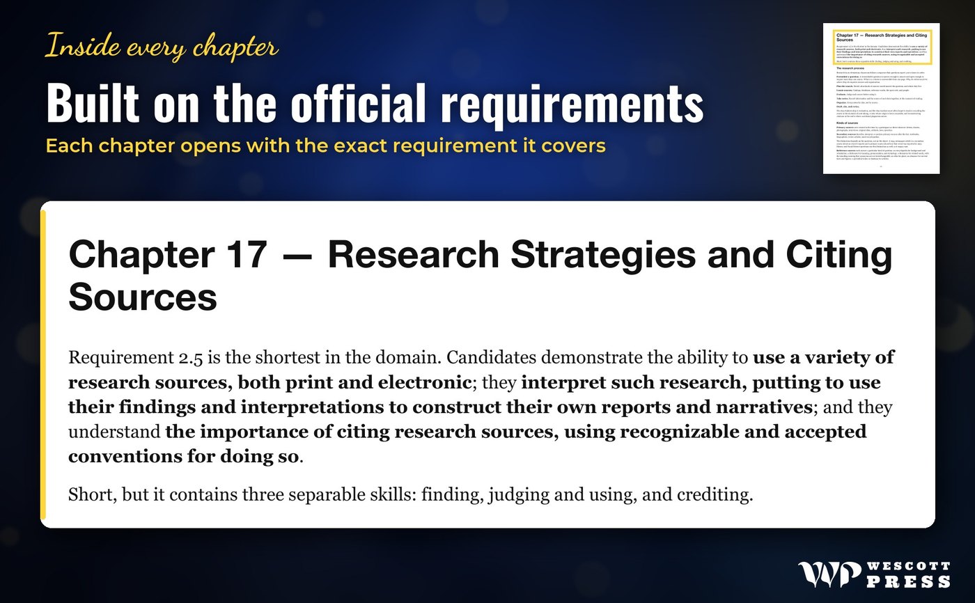 Built on the official requirements