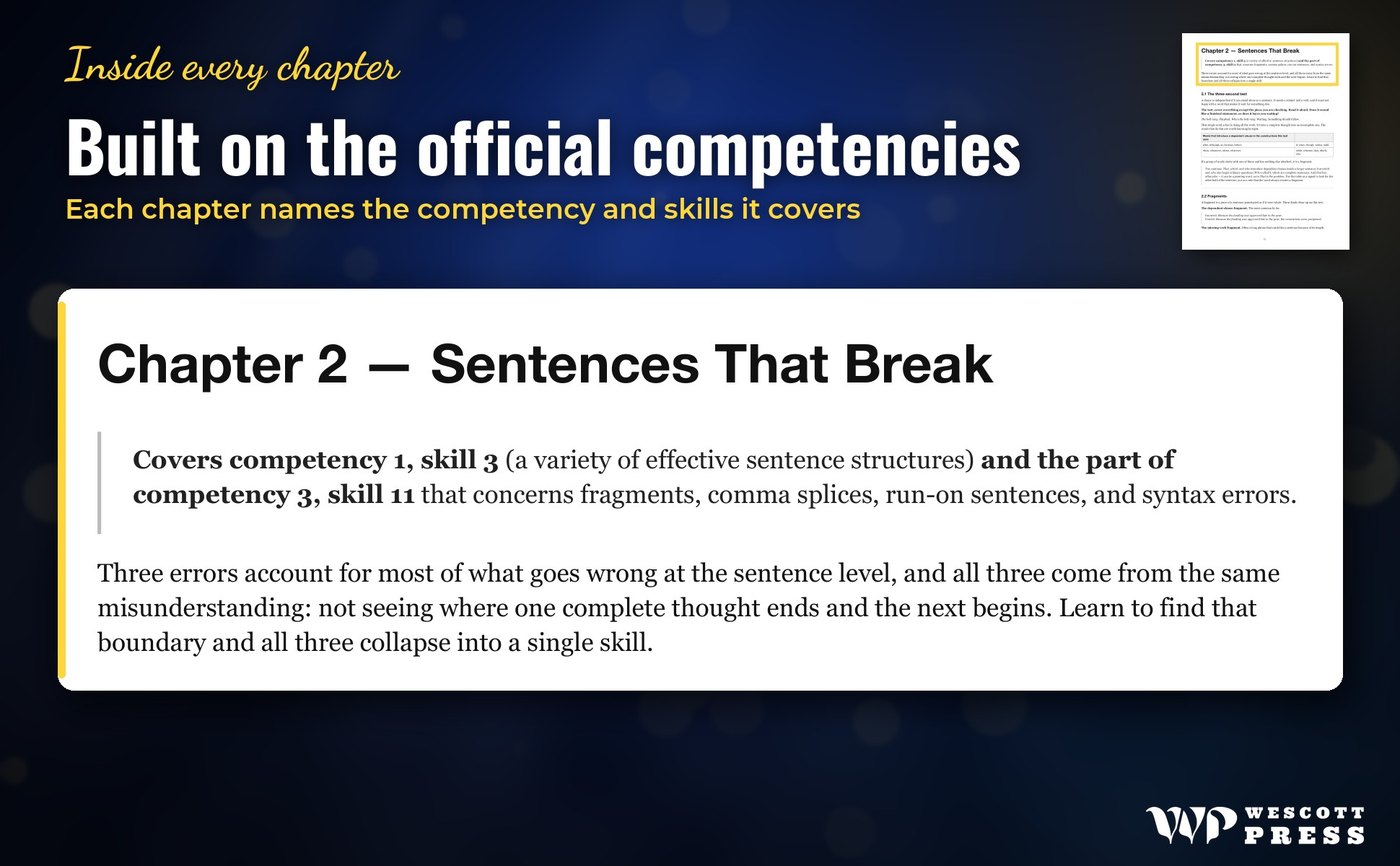 Built on the official competencies