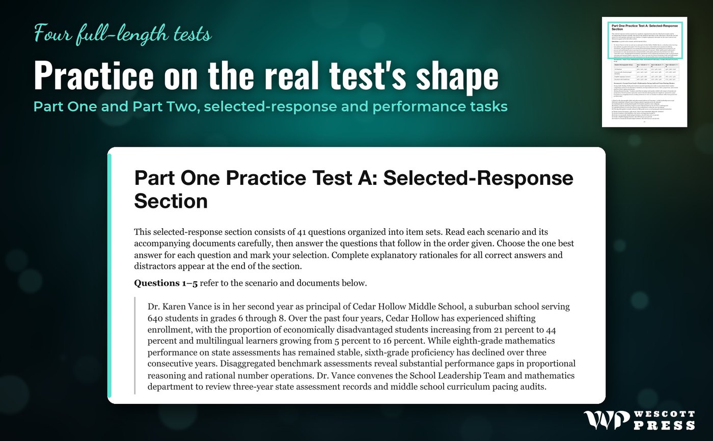 Practice on the real test's shape