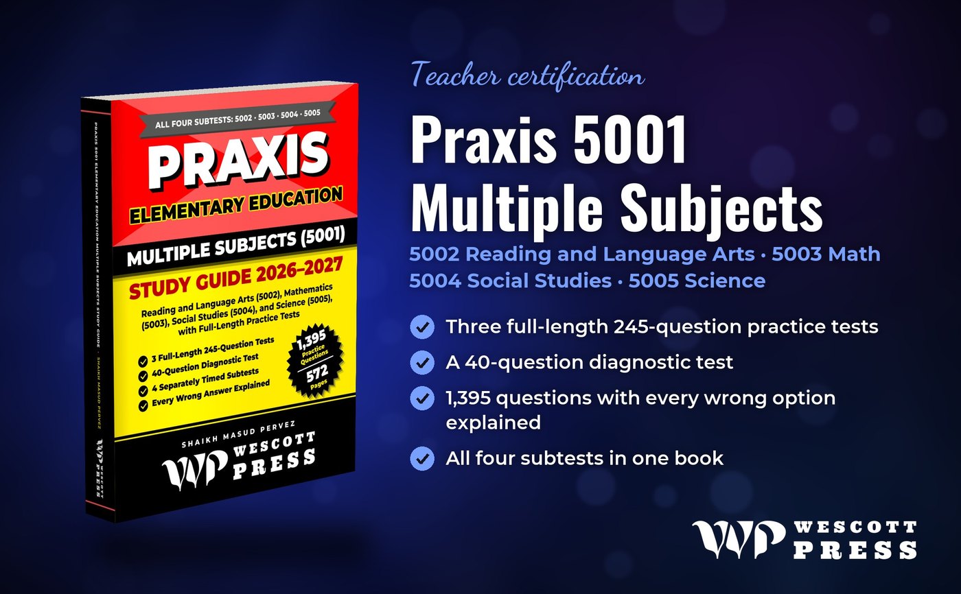 All four 5001 subtests in one book