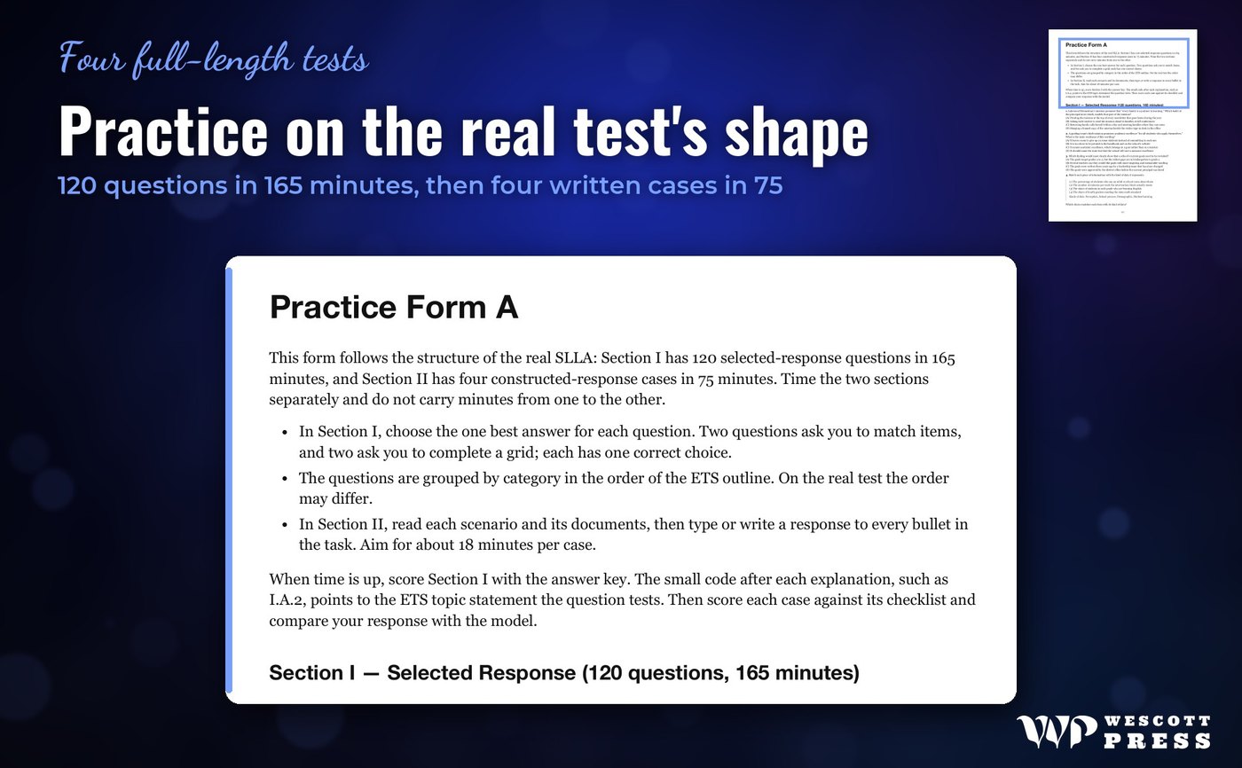 Practice on the real test's shape