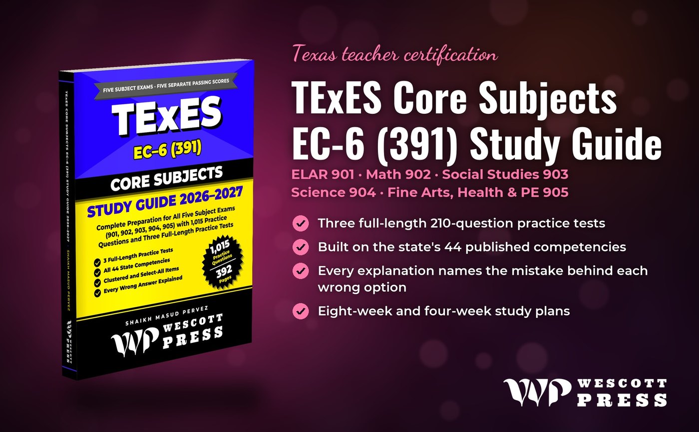 All five subject exams of the 391 in one book