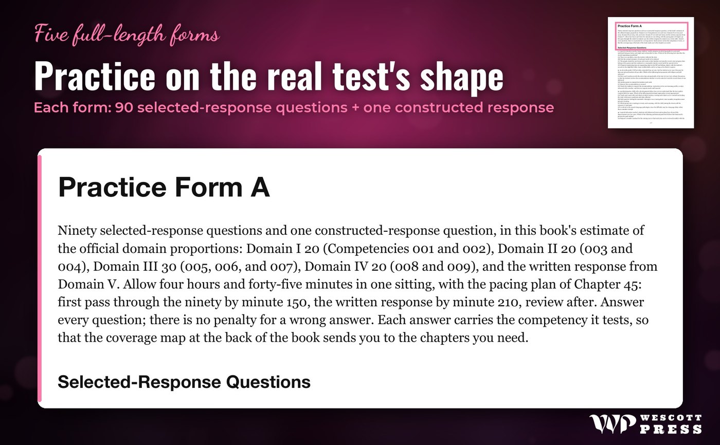 Practice on the real test's shape