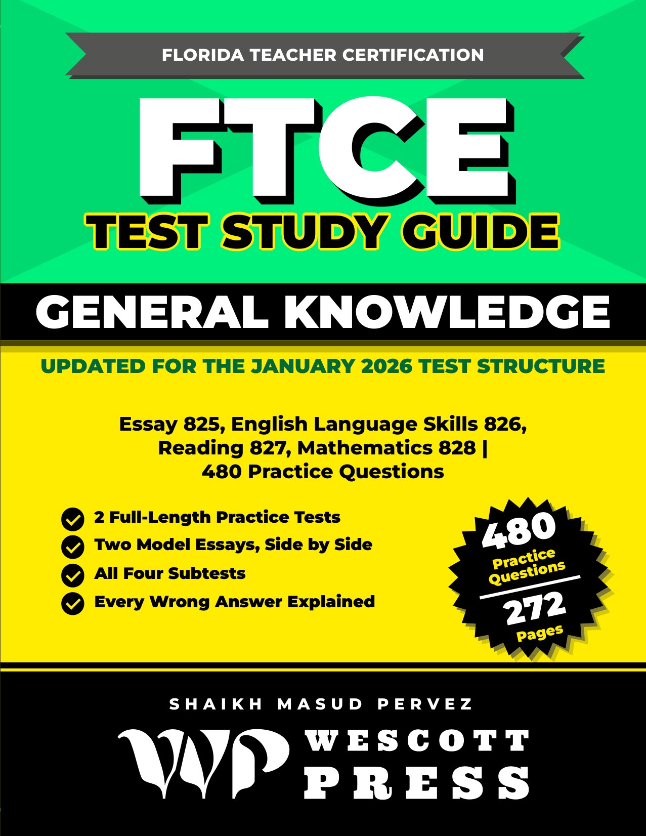 FTCE General Knowledge Test Study Guide cover