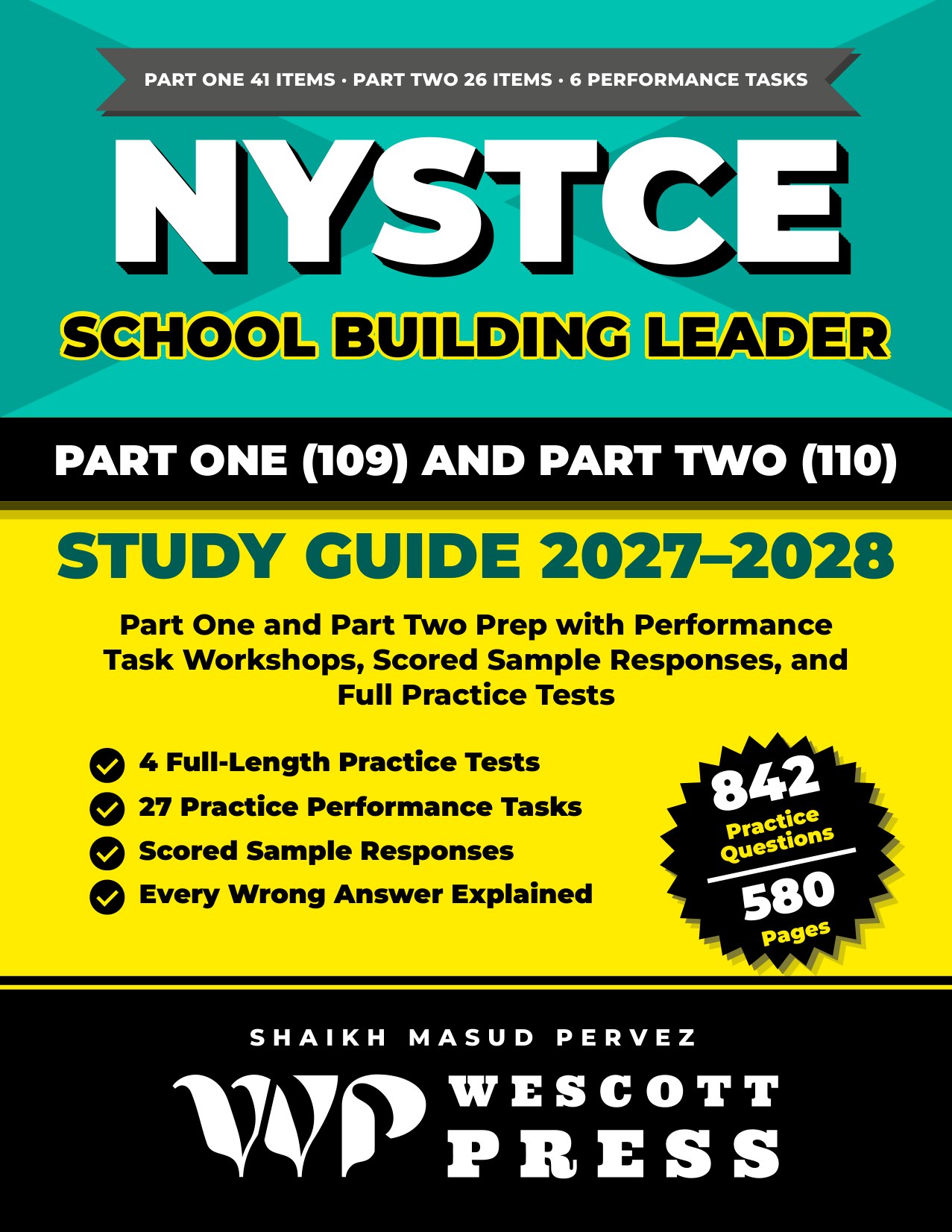 NYSTCE School Building Leader (109/110) Study Guide cover