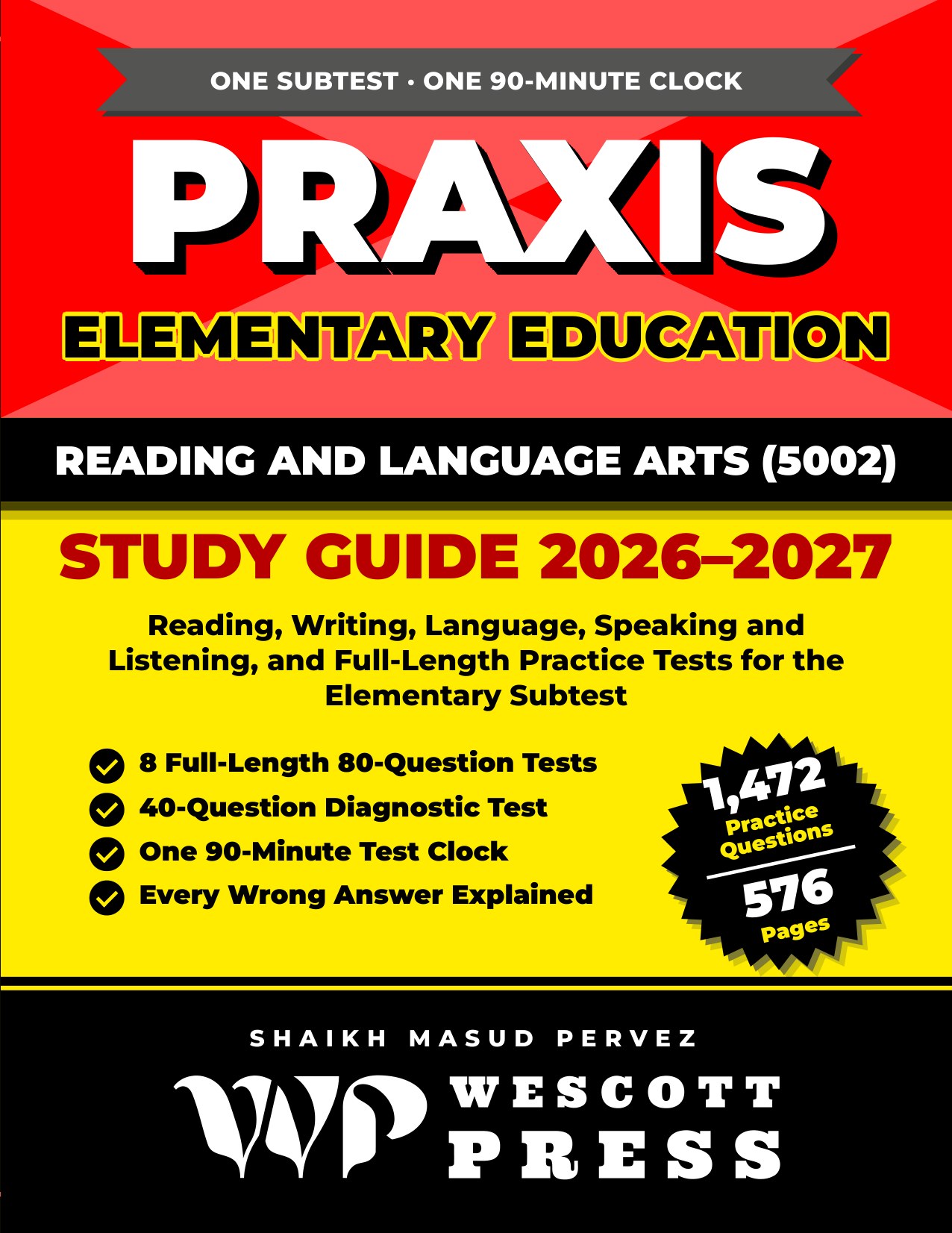 Praxis Elementary Education: Reading and Language Arts (5002) Study Guide cover