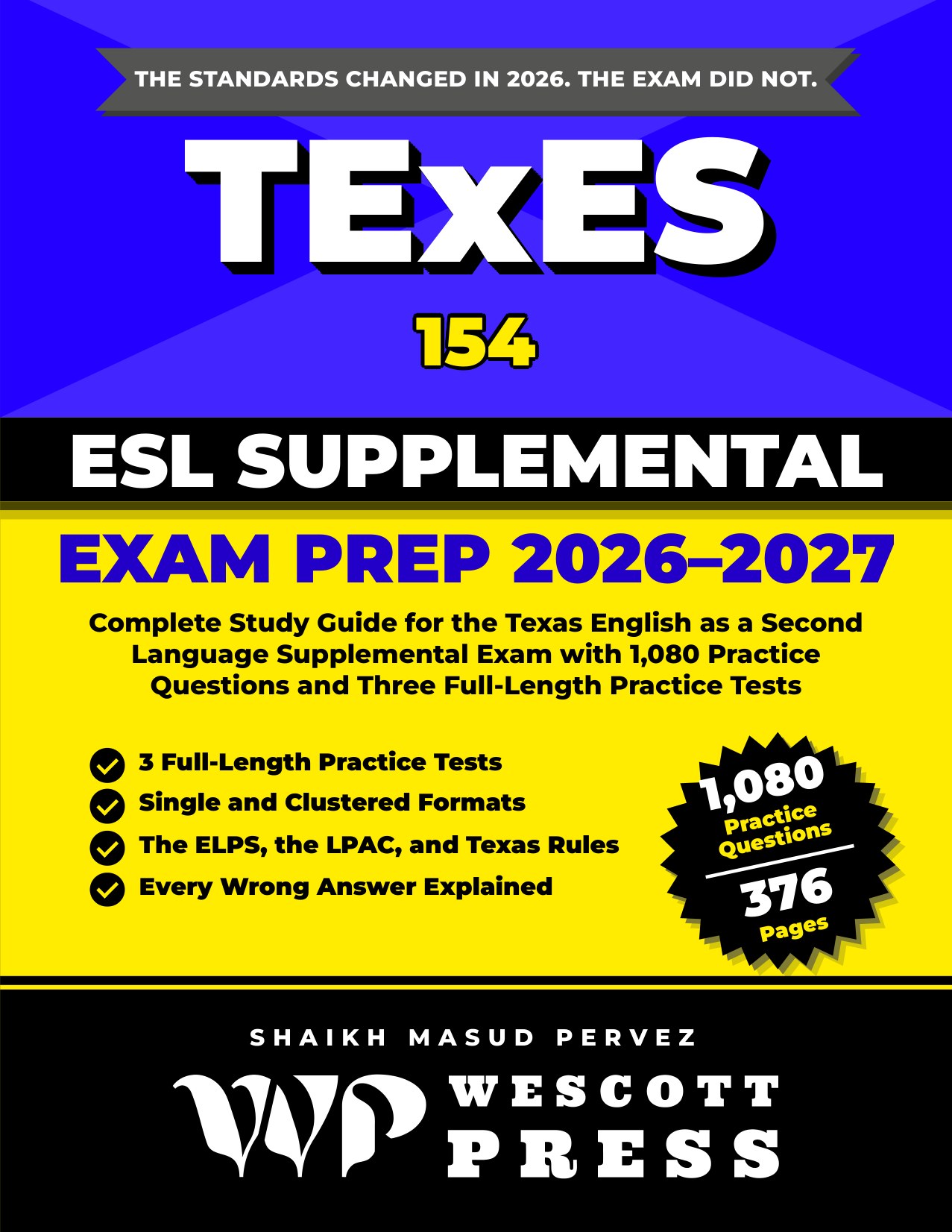 TExES ESL Supplemental (154) Exam Prep 2026-2027 cover