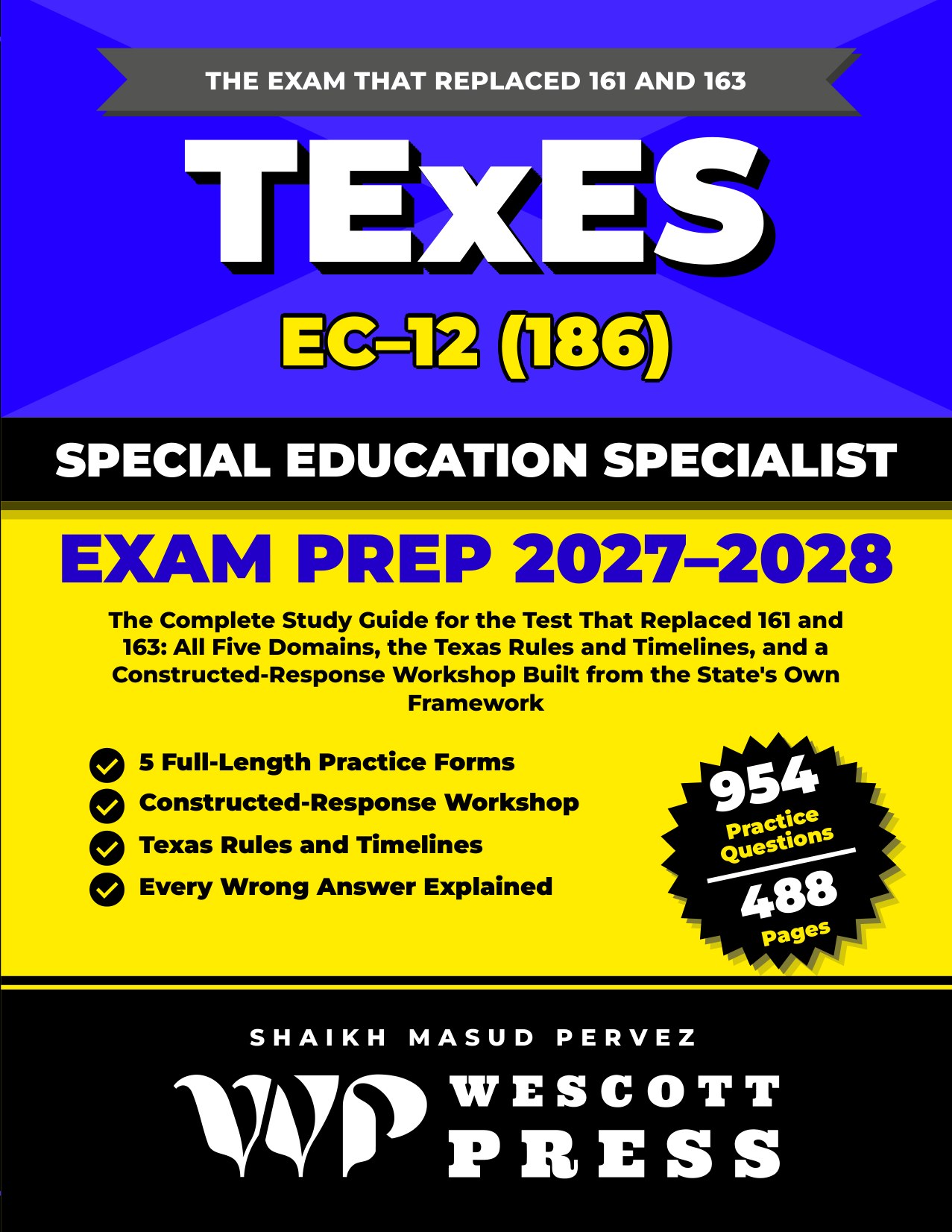 TExES Special Education Specialist EC-12 (186) Exam Prep 2027-2028 cover